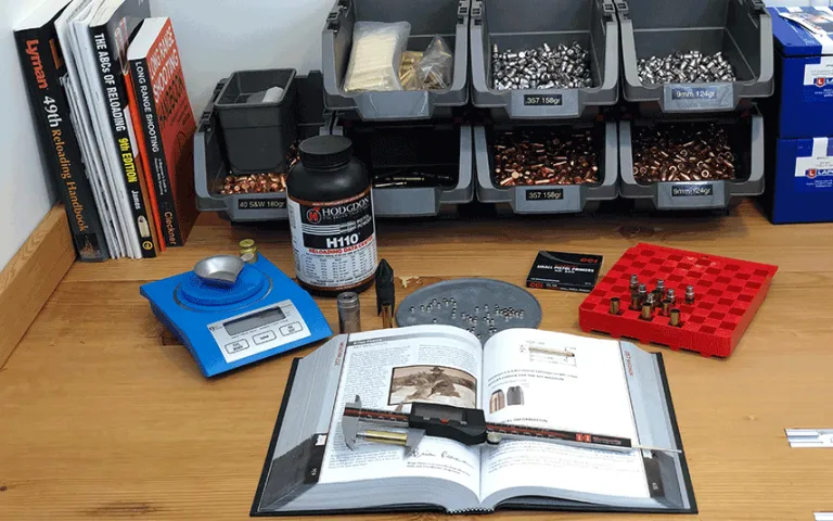 Handloading: A Complete Guide to Reloading Your Own Ammunition 3 the beginners guide to reloading. the reloading bench at guns and gear guide