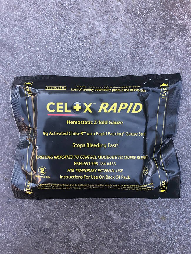 What is a IFAK 8 Celox Rapid, a Hemostatic Z-fold gauze