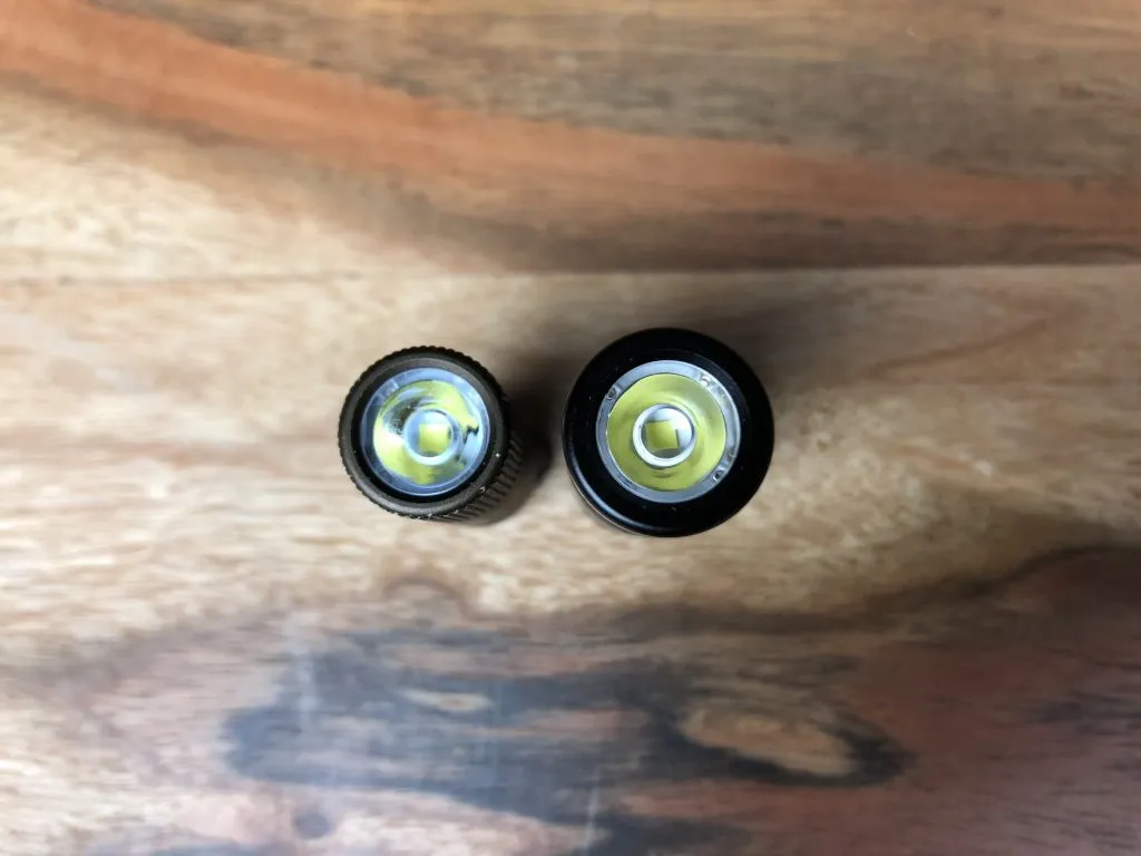 Olight i1R 2 EOS VS. i1R 2 PRO Diameter